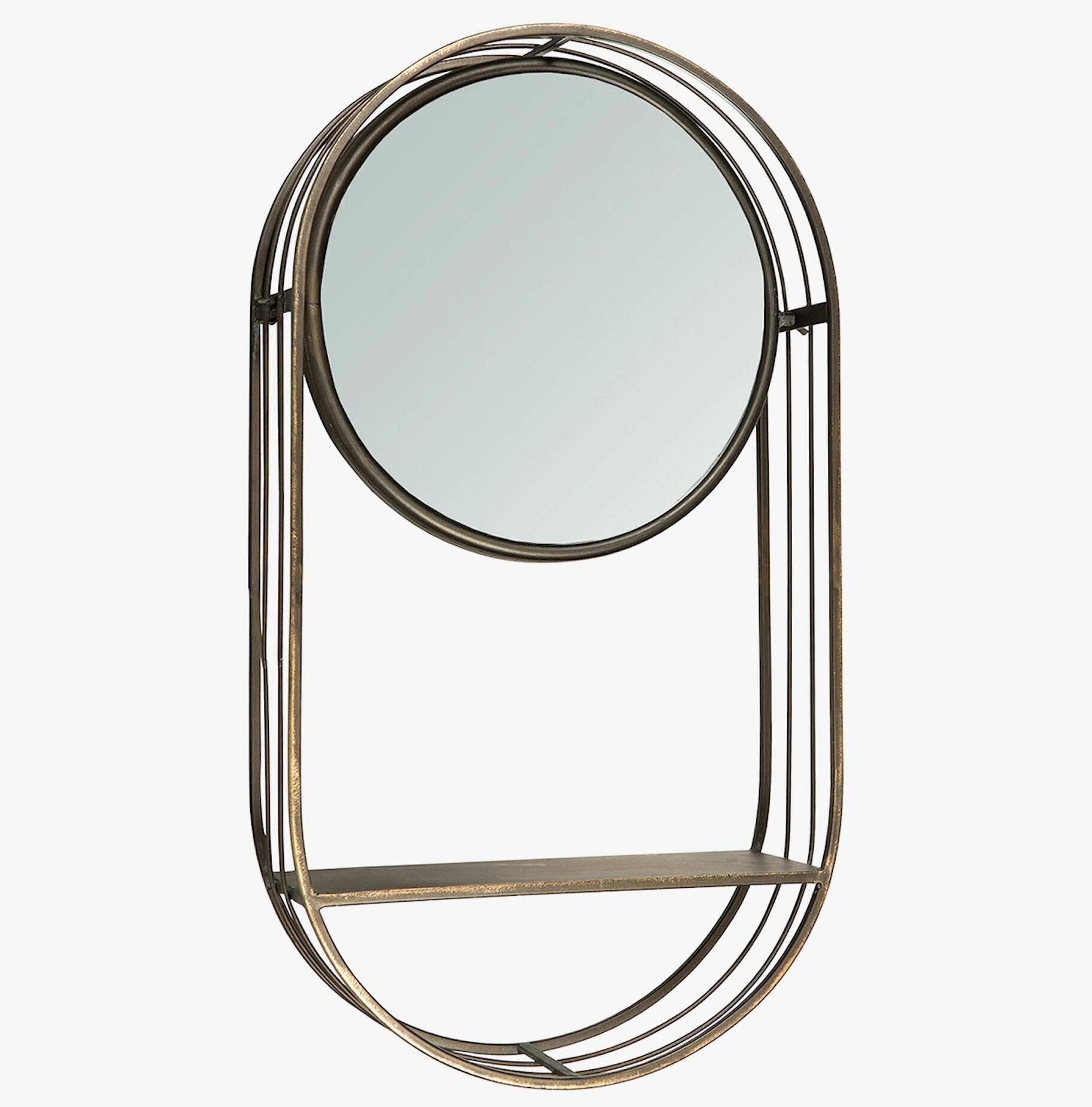 Spegelhylla Antik Mässing A Lot Decoration Speglar Väggspeglar Stående speglar Vägghyllor