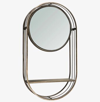 Spegelhylla Antik Mässing A Lot Decoration Speglar Väggspeglar Stående speglar Vägghyllor