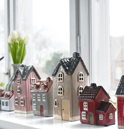 Ljuslykta Hus Rosa Det Gamle Apotek Lyktor Endless Light Ljuslyktor