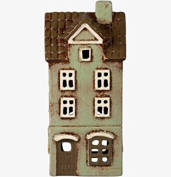 Ljuslykta Hus Grön Det Gamle Apotek Lyktor Endless Light Ljuslyktor