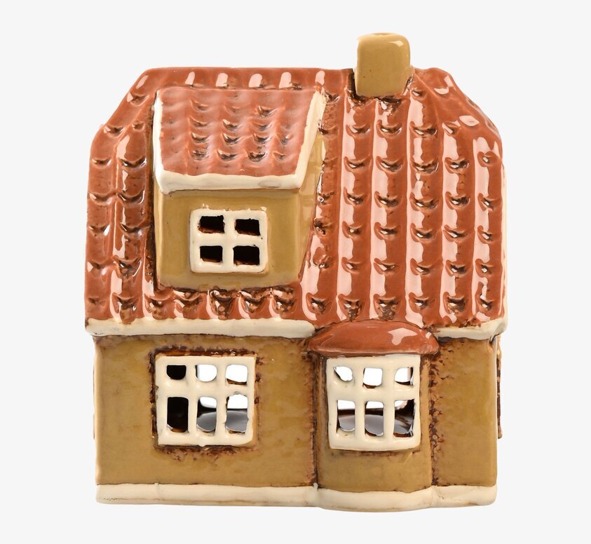 Ljuslykta Hus Beige Det Gamle Apotek Lyktor Endless Light Ljuslyktor