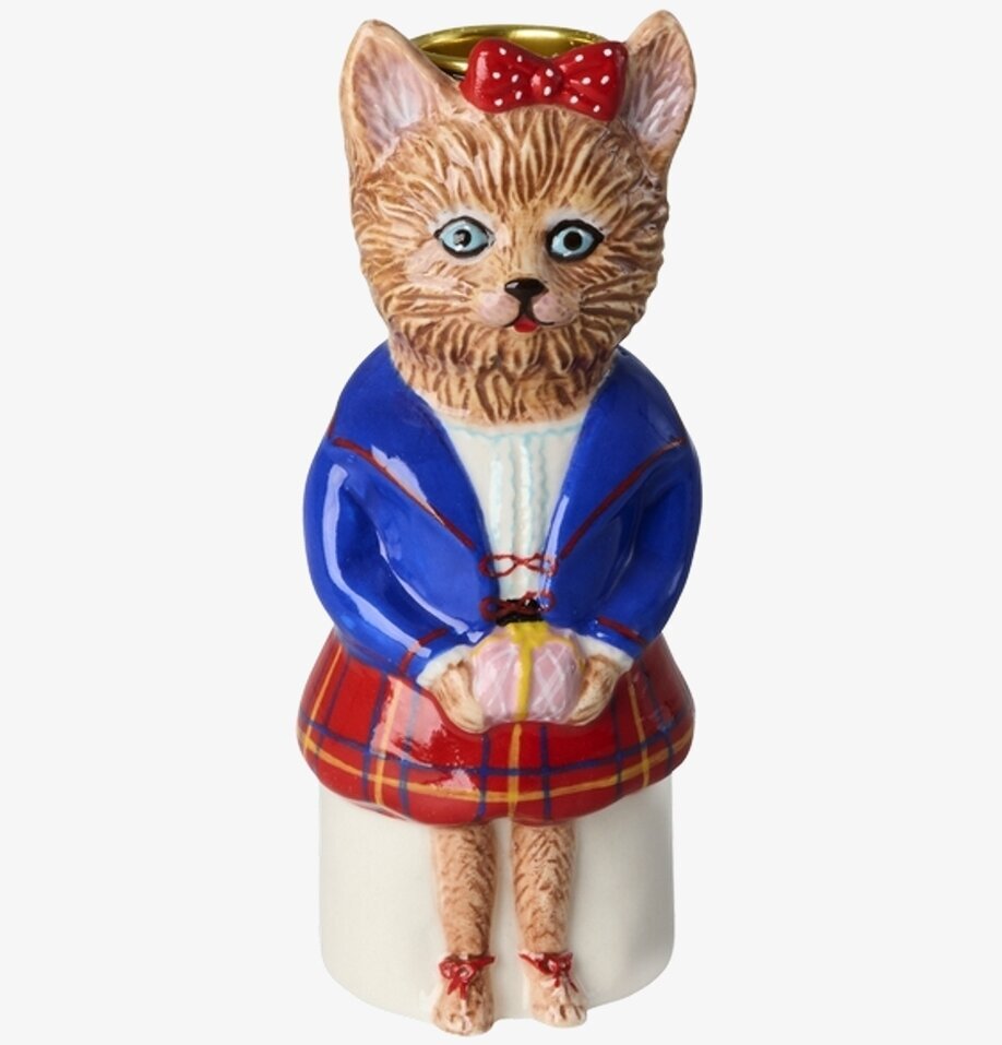 Ljusstake Katt - Nathalie Lété Rice Ljusstakar Adventsstakar Ljushållare Ljushyllor