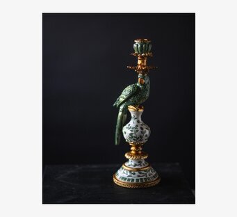 Ljusstake Papegoja Grön A Lot Decoration Ljusstakar Adventsstakar Ljushållare Ljushyllor