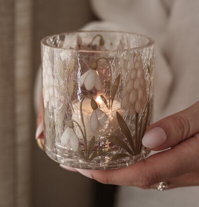 Ljuslykta Pärlisar 8x8cm Majas Cottage Lyktor Endless Light Ljuslyktor