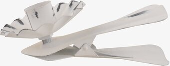 Ljusclips Vit från IB Laursen i vit metall med blomdesign