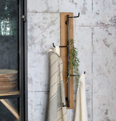 Klädhängare Natur/Svart Chic Antique Knoppar Väggknoppar