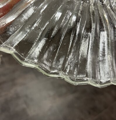 Taklampa Gunilla Bred Klar/Antik Mässing (fynd-id 1) Strömshaga