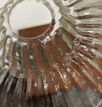 Taklampa Gunilla Bred Klar/Antik Mässing (fynd-id 2) Strömshaga