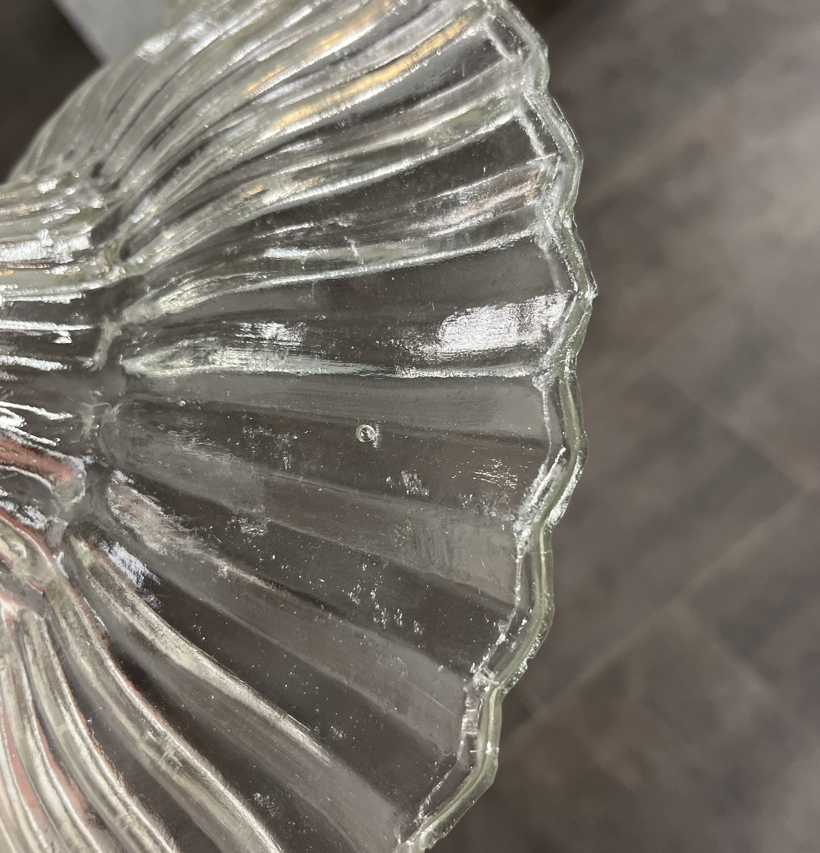 Taklampa Gunilla Bred Klar/Antik Mässing (fynd-id 2) 3) Strömshaga