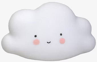 Mini Cloud Light Vit från A Little Lovely Company i barnrum