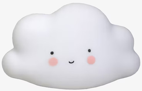 Mini Cloud Light Vit från A Little Lovely Company i barnrum