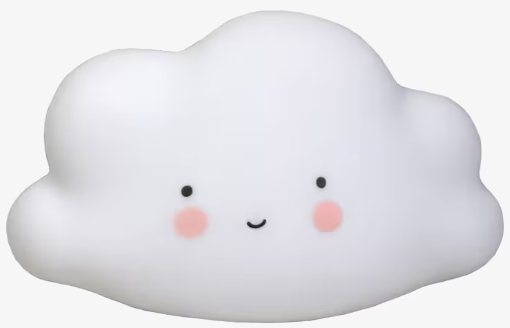 Mini Cloud Light Vit från A Little Lovely Company i barnrum
