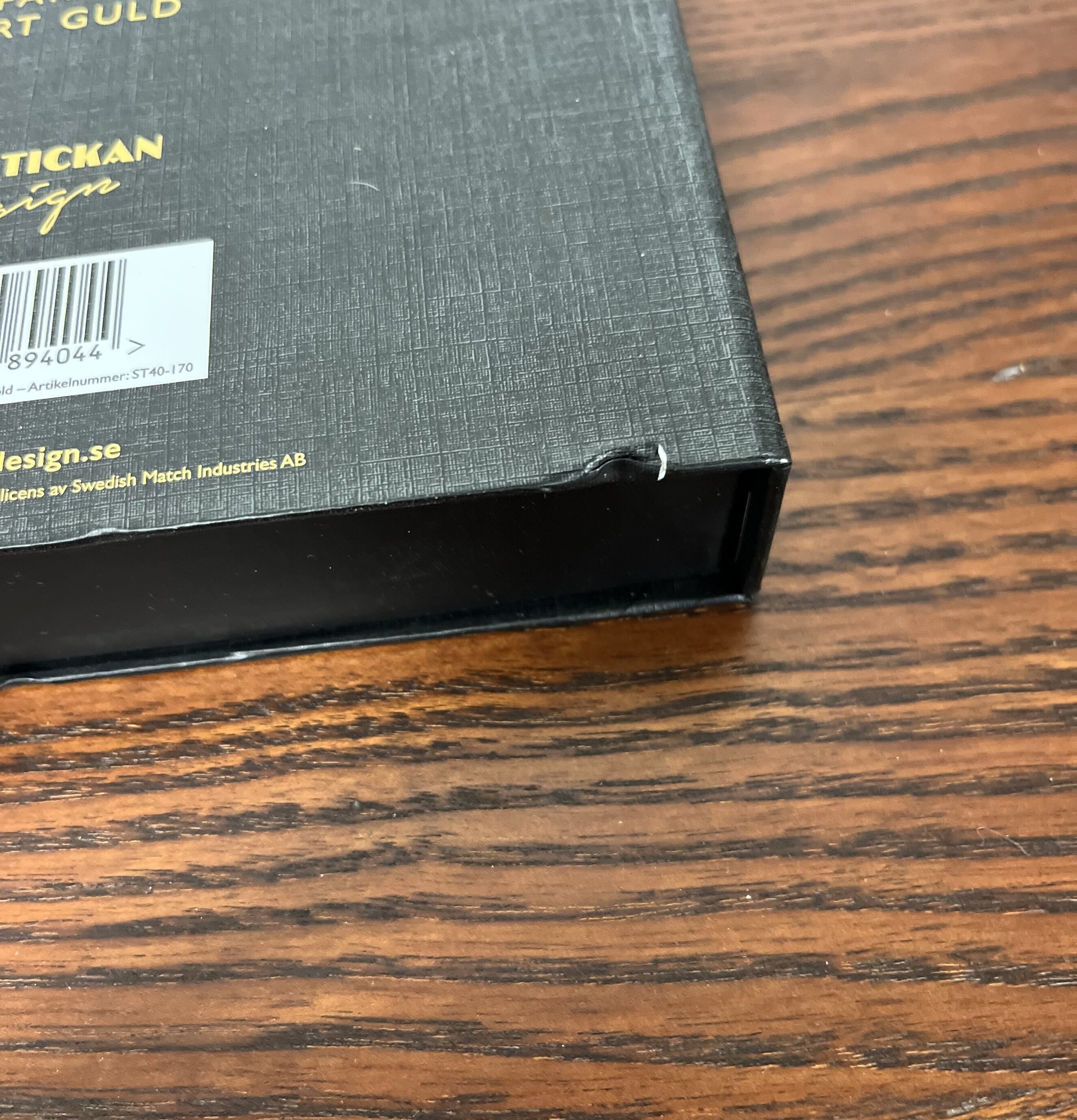 Brandfilt Svart/Guld Tablebook (fynd-id 1) Solstickan