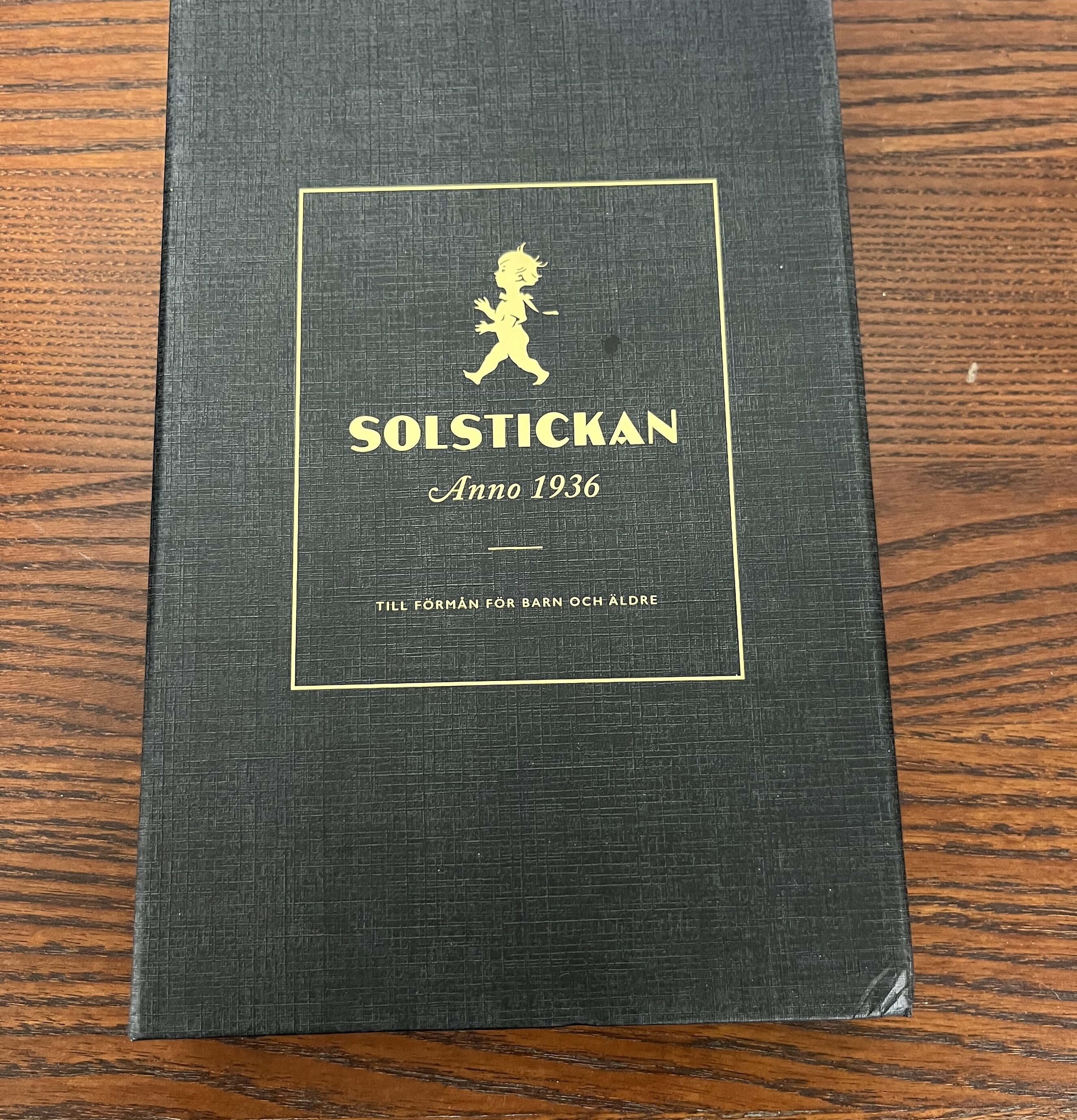 Brandfilt Svart/Guld Tablebook (fynd-id 1) Solstickan