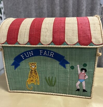 Förvaringshus Fun Fair Theme Blue - Stor (fynd-id 1) Rice