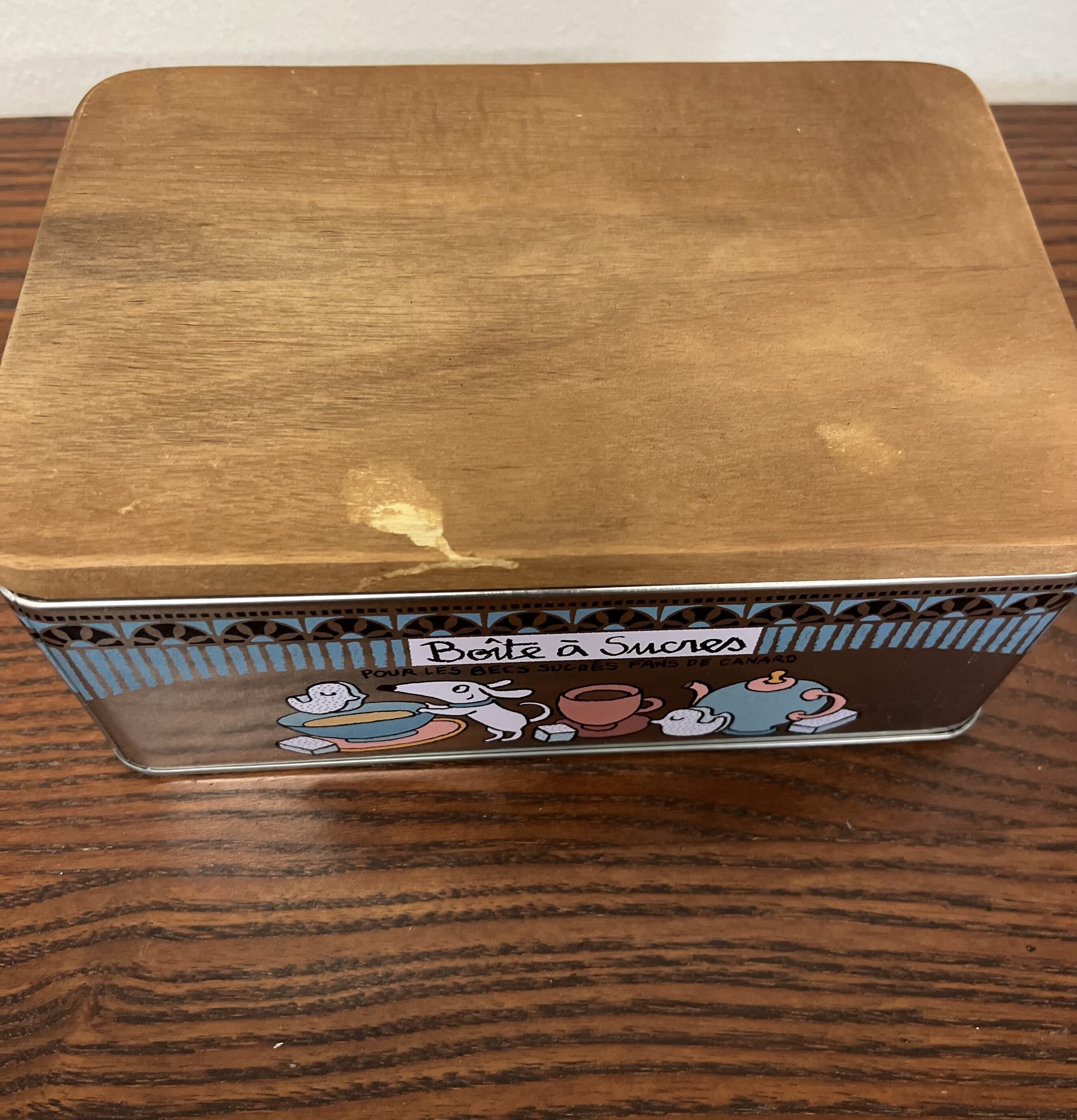 Plåtburk Socker (fynd-id 1) Derriére la porte