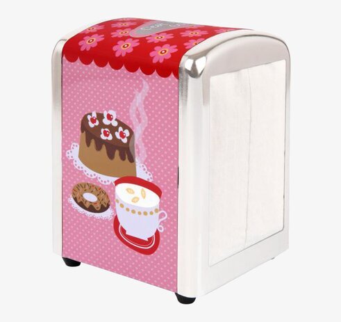 Servettställ Rut från Derriére la porte med färgglatt motiv