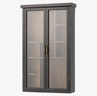 Väggskåp Hazem Svart Bloomingville Skåp (ej för nycklar eller medicin) Vägghyllor som mer är en möbel