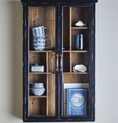 Väggskåp Hazem Svart Bloomingville Skåp (ej för nycklar eller medicin) Vägghyllor som mer är en möbel