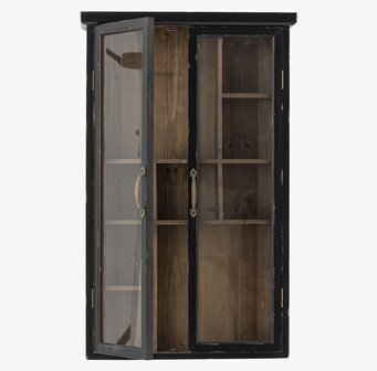 Väggskåp Hazem Svart Bloomingville Skåp (ej för nycklar eller medicin) Vägghyllor som mer är en möbel