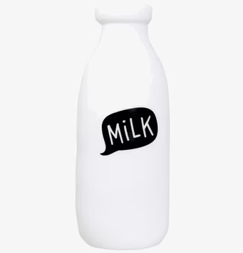 Mini Milk Light LED från A Little Lovely Company i vit färg