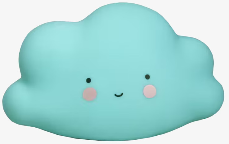 Mini Cloud Light Blå från A Little Lovely Company mot vit bakgrund