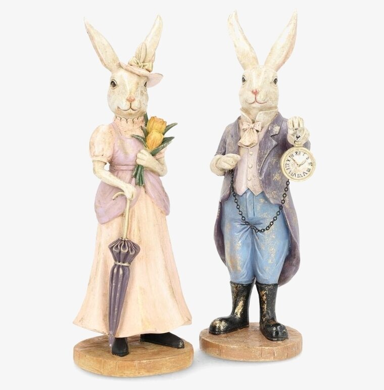 Dekoration Herr och Fru Kanin Mix A Lot Decoration Kaniner för prydnad/dekoration Prydnadskaniner Dekorationskaniner Bunnys dekoration