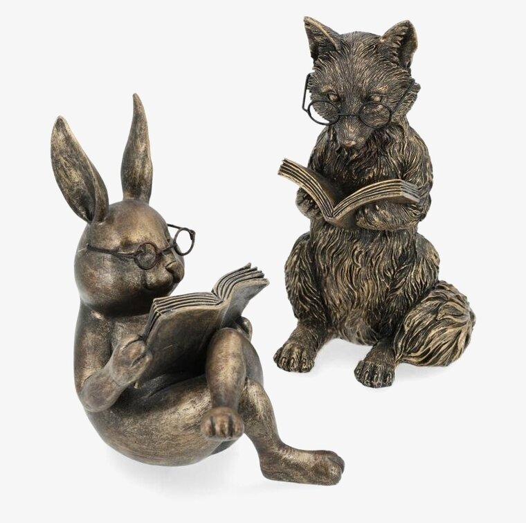 Dekoration Läsande Räv & Kanin Mix A Lot Decoration Övrig prydnad/dekoration för inredning innemiljö