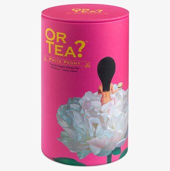 White Peony Löste 50g från Or Tea i rosa cylinderburk