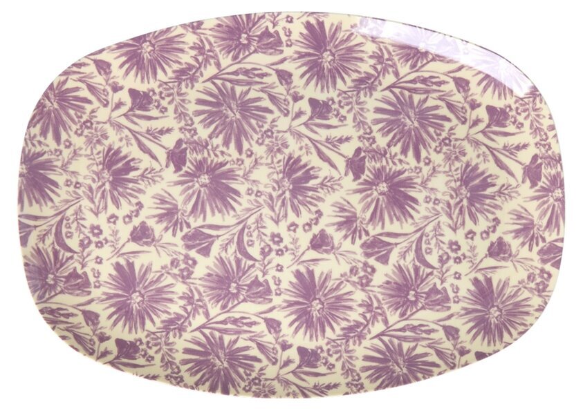 Tallrik Melamin Flower Press Print Rice Tallrikar Djupa tallrikar (ej skål) Desserttallrikar Assietter Barntallrikar Picknicktallrikar