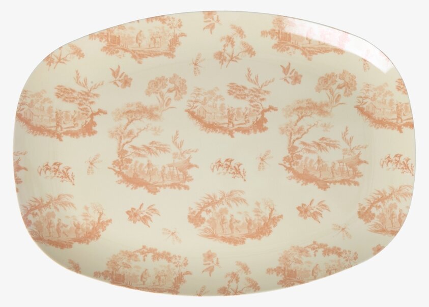 Tallrik Melamin Toile de rice Print Rice Tallrikar Djupa tallrikar (ej skål) Desserttallrikar Assietter Barntallrikar Picknicktallrikar