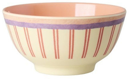 Skål Stripey Love Print Rice Skålar att äta ur tilltugg Såskannor/Vispskål servering Matlådor Förvaring av lunch/mat