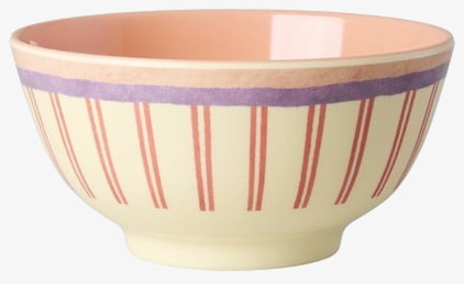 Skål Stripey Love Print Rice Skålar att äta ur tilltugg Såskannor/Vispskål servering Matlådor Förvaring av lunch/mat