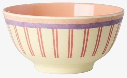 Skål Stripey Love Print Rice Skålar att äta ur tilltugg Såskannor/Vispskål servering Matlådor Förvaring av lunch/mat