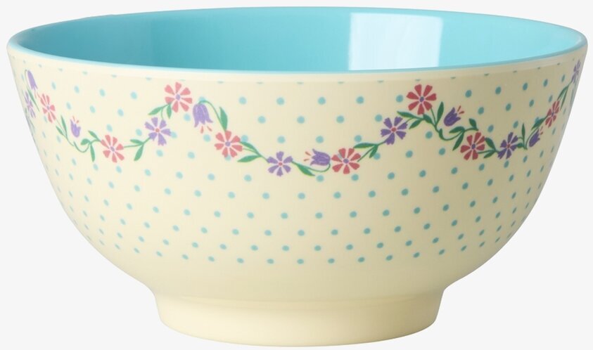 Skål Dots and Flowers Print Rice Skålar att äta ur tilltugg Såskannor/Vispskål servering Matlådor Förvaring av