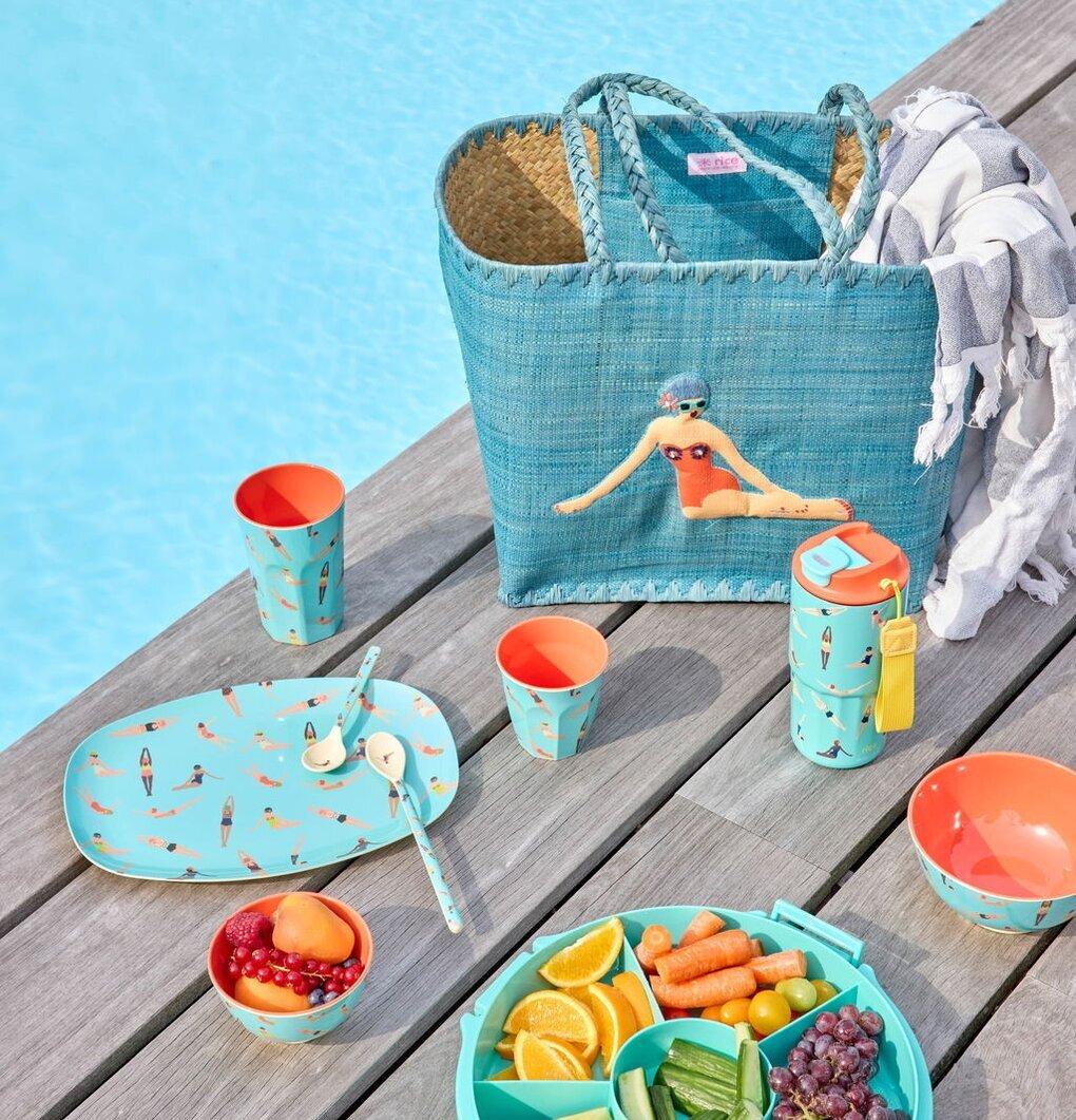 Skål Retro Swimster Print Rice Skålar att äta ur tilltugg Såskannor/Vispskål servering Matlådor Förvaring av lunch/mat