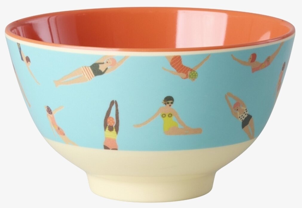 Liten Skål Retro Swimster Print Rice Skålar att äta ur tilltugg Såskannor/Vispskål servering Matlådor Förvaring av