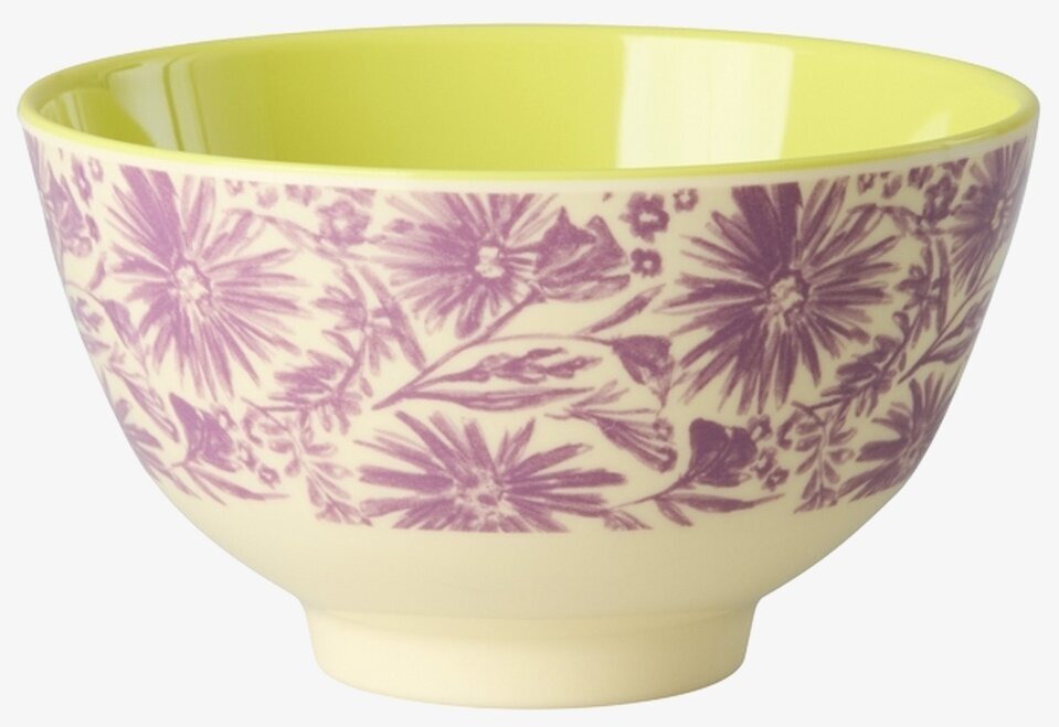 Liten Skål Flower Press Print Rice Skålar att äta ur tilltugg Såskannor/Vispskål servering Matlådor Förvaring av