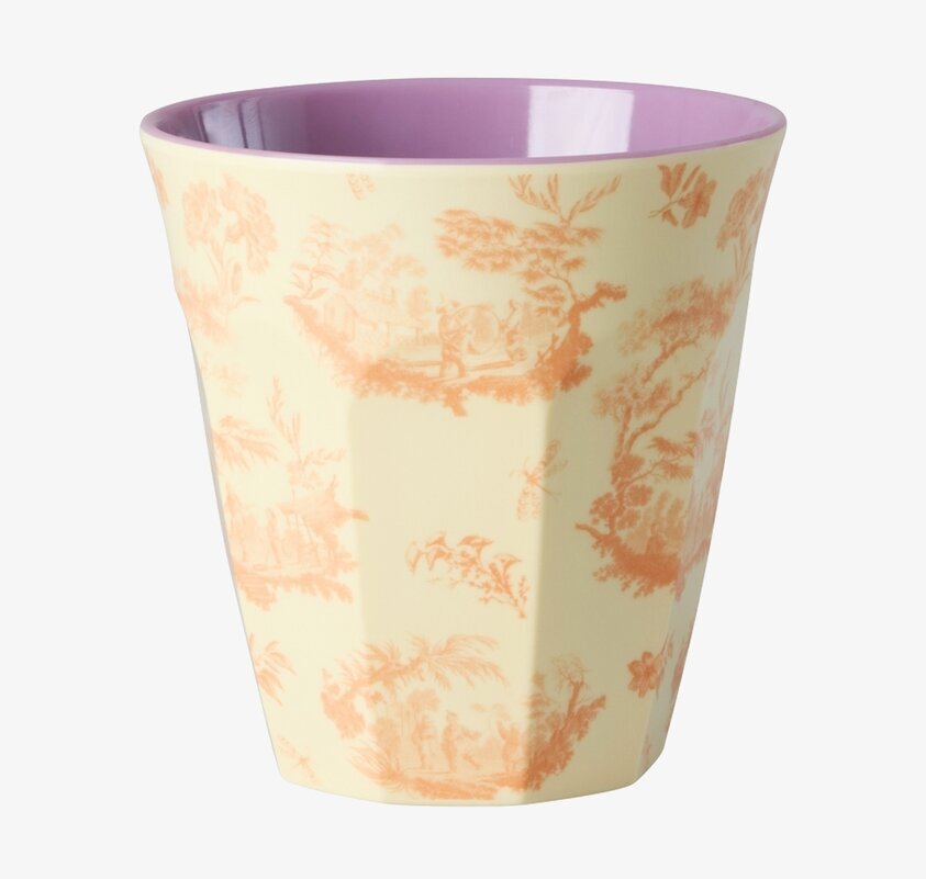 Melaminmugg Toile de rice Print Rice Melaminmuggar Lattemuggar i melamin Melaminkoppar