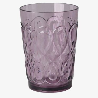 Glas Swirly Soft Plum Rice Dryckesglas Dricksglas för dryck Plastglas