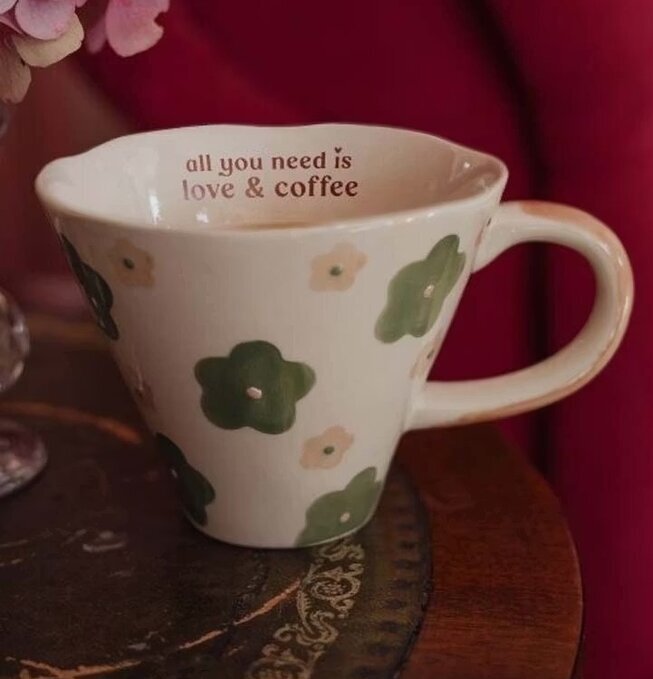 Mugg - All You Need Is Love & Coffee Majas Cottage Muggar/koppar i porslin, keramik, papper