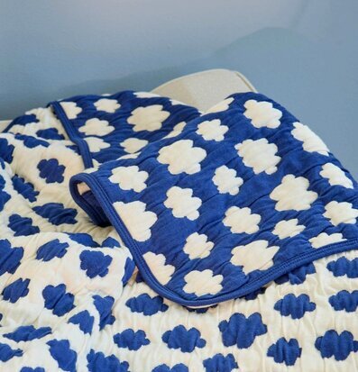 Liten Bomullspläd Clouds Rice Täcken, filtar, plädar och överkast Filtar Plädar Överkast