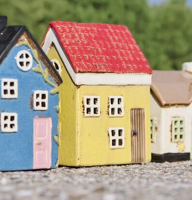 Ljuslykta My Home Town Gul IB Laursen Lyktor Endless Light Ljuslyktor