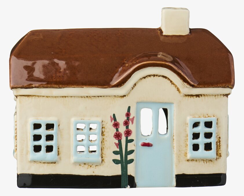 Ljuslykta Hus Ebeltoft Beige IB Laursen Lyktor Endless Light Ljuslyktor