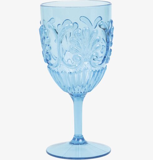 Vinglas Turkos från Rice med turkos färg och elegant design