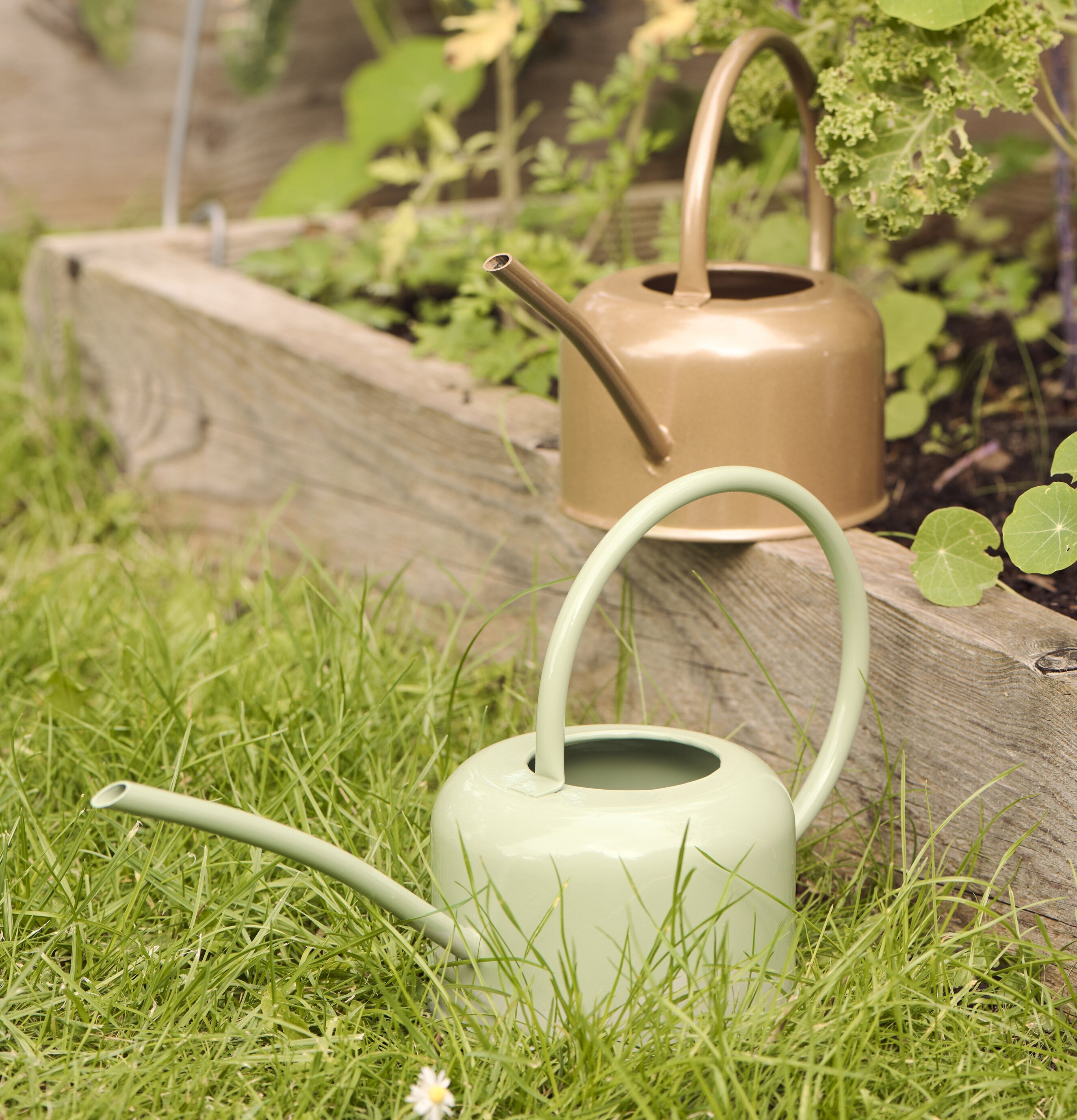 Vattenkanna Guldbrun 0,9 liter IB Laursen Vattenkannor för inomhusbruk utomhusbruk