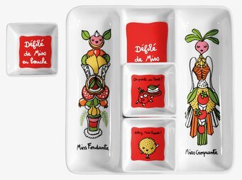 Småskålar Tilltugg Röd från Derrière la porte i porslin