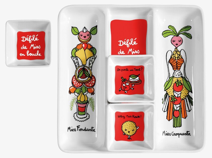 Småskålar Tilltugg Röd från Derrière la porte i porslin