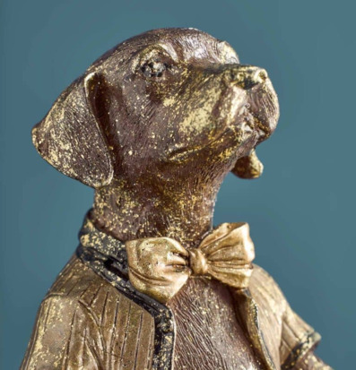 Hundbutler med fat Werner Voss Serveringsbrickor Brickset Serveringsfat Övrig prydnad/dekoration för inredning innemiljö