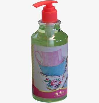 Diskmedel Tropisk från Rice i genomskinlig flaska med pump